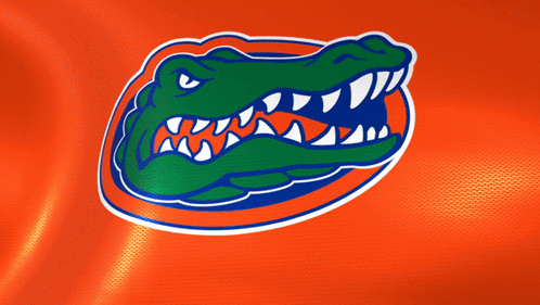 Florida Gators Logo On Orange GIF