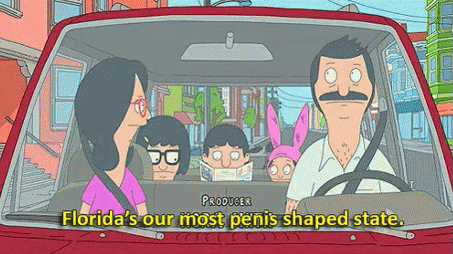 Florida Most Penis Shaped State Bob's Burgers GIF