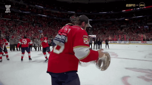 Florida Panthers Aleksander Barkov Kissing Stanley Cup GIF