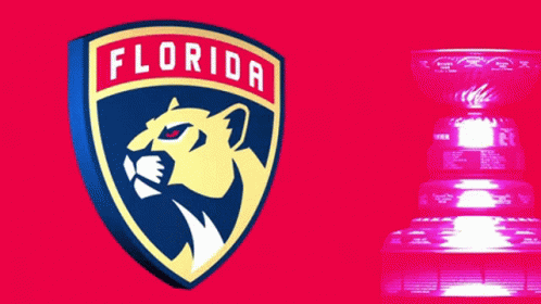 Florida Panthers Logo on Pink