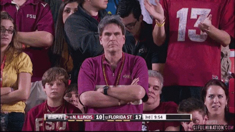 Florida State Disappointed Fans GIF