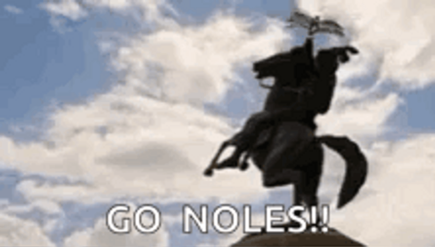 Florida State Go Noles Statue GIF