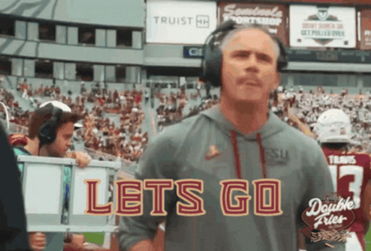 Florida State  Let's Go Coach Coaching GIF