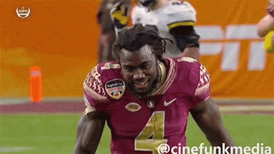 Florida State Running Happily GIF