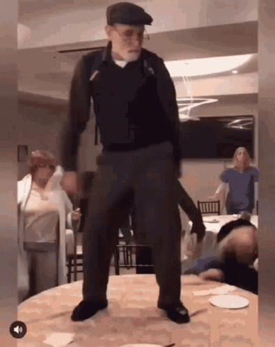 Floss Dance On The Table GIF