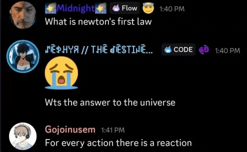 Flow Newton First Law Meme GIF