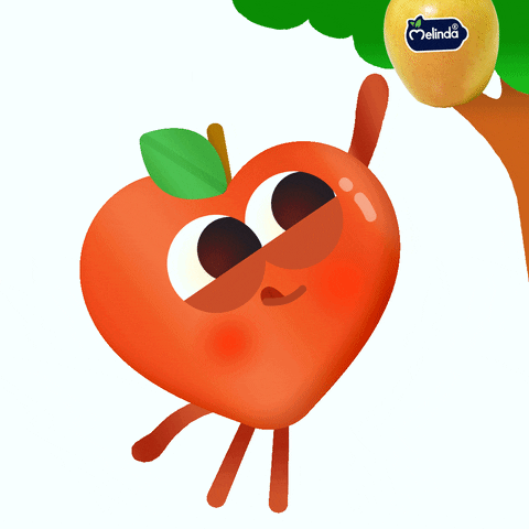 Flower Apple Sticker Reaching Pears GIF