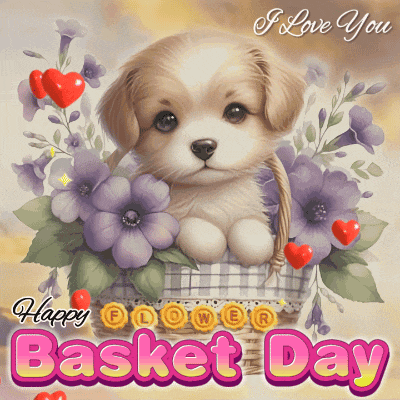 Flower Basket Day Flowers Gif GIF