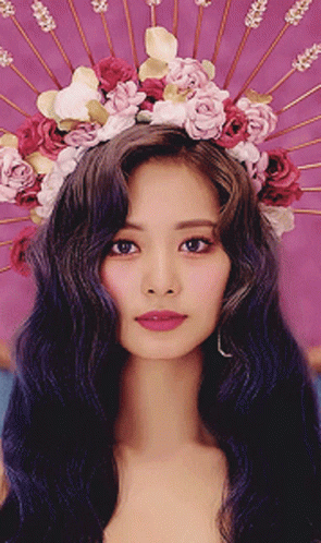 Flower Headband Goddess Twice Tzuyu GIF