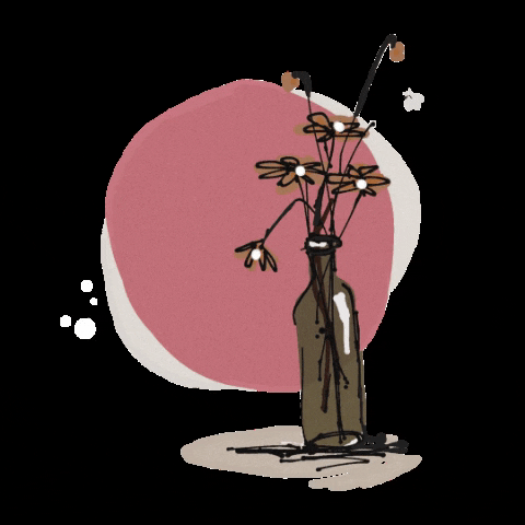 Flower Vase Boho Draft GIF