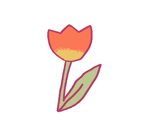 Flower with Green Leaf