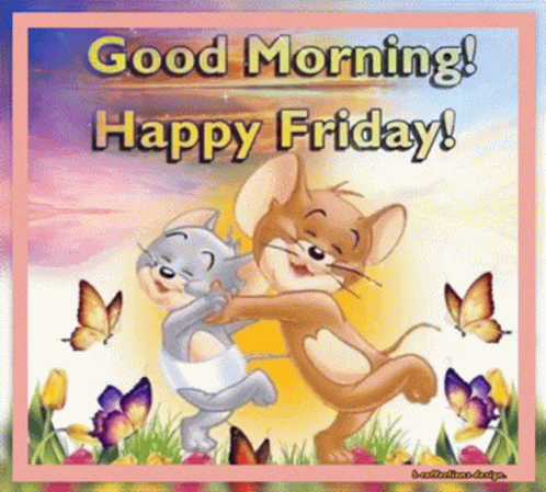 Flowers and Hearts Good Morning Happy Friday
