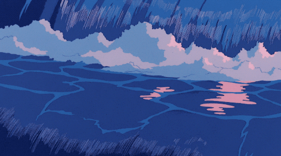 Flowing Water Background. GIF