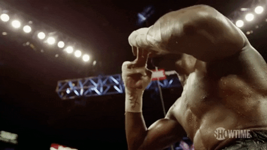 Floyd Mayweather Blowing Kiss To Audience GIF