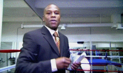 Floyd Mayweather Jr. Throw Dollar Bills To Camera GIF