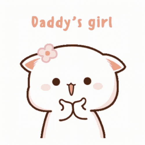 Fluffy Cat Daddy's Girl GIF