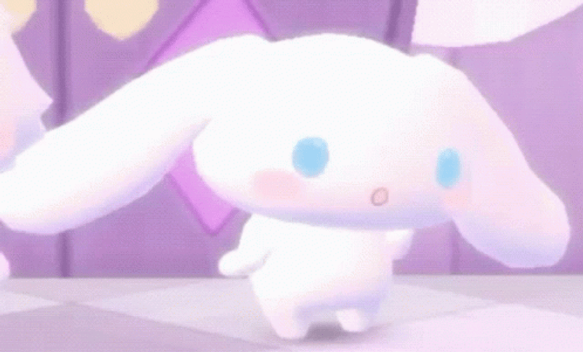 Fluffy Cinnamoroll Bouncing Sanrio GIF
