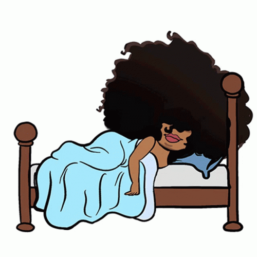 Fluffy Hair Sleeping Beauty GIF