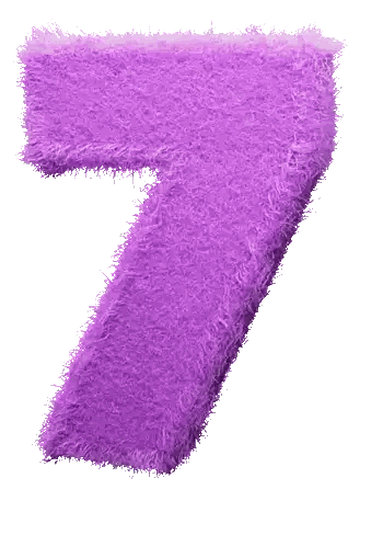 Fluffy Purple Letter T