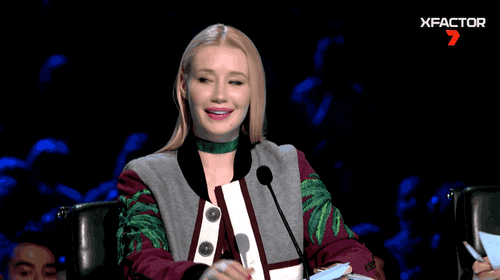 Flustered Iggy Azalea Fanning Herself GIF