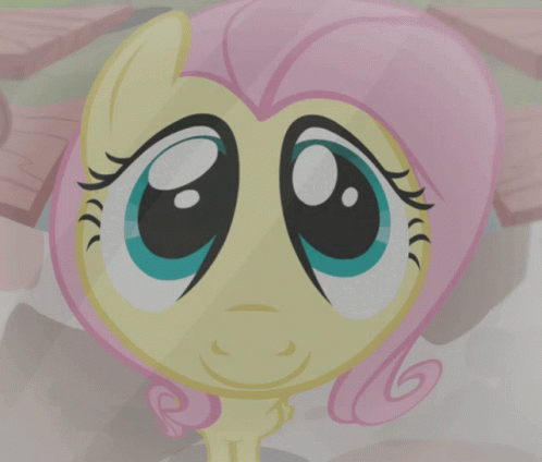 Fluttershy Distorted Face GIF