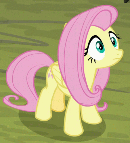Fluttershy In A State Of Shock GIF