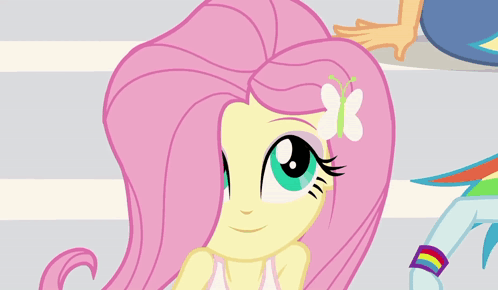 Fluttershy In Blooming Mood GIF