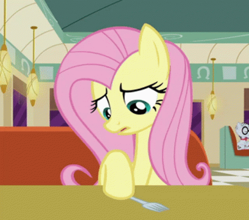 Fluttershy In The Dining Area GIF
