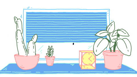 Fly Circling Plants Animation GIF