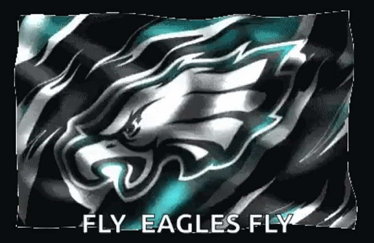 Fly Eagles Fly Waving Flag GIF
