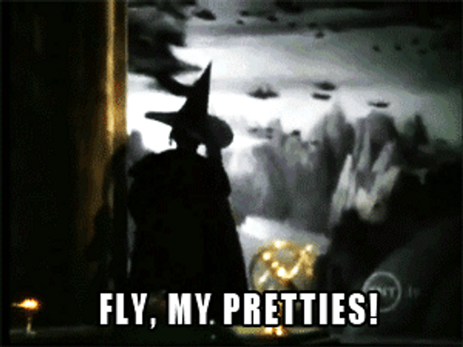 Fly My Pretties Ding Dong The Witch Is Dead GIF