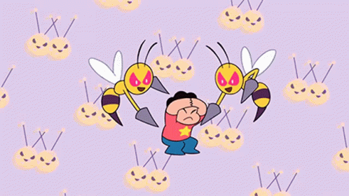 Flying Bee Sting GIF