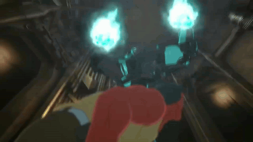 Flying Cartoon Dragon with Glowing Eyes