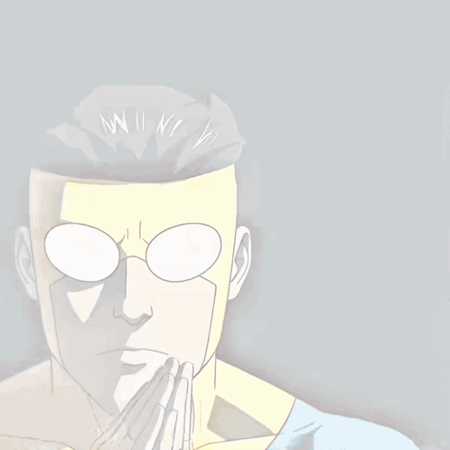 Flying Comic Character In Blue And Yellow Suit GIF