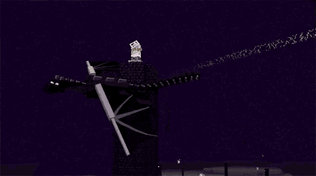 Flying Ender Dragon Gif GIF