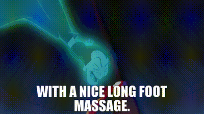 Flying Ghost Wishing For A Nice Foot Massage GIF