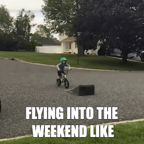 Flying Into Friday Like Funny Bike Slowmo GIF