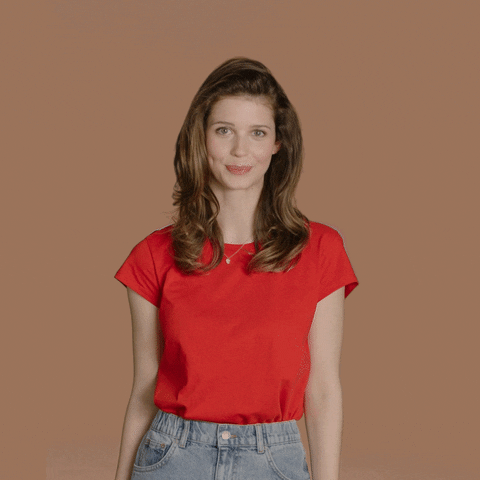 Flying Kiss With Sweet Smile GIF