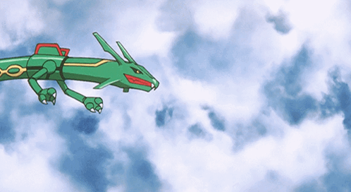 Flying Pokémon Rayquaza GIF