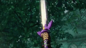 Flying Sword In Front Of Forest