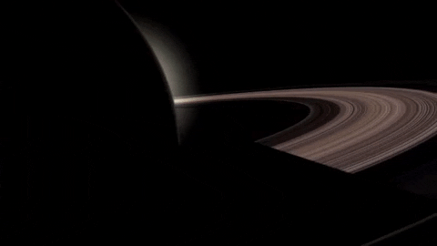 Flying Through The Rings Of Saturn GIF