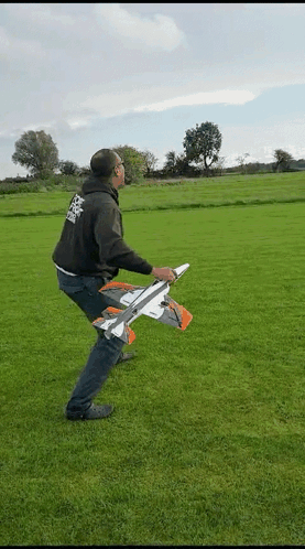 Flying Toy Plane Epic Fail GIF