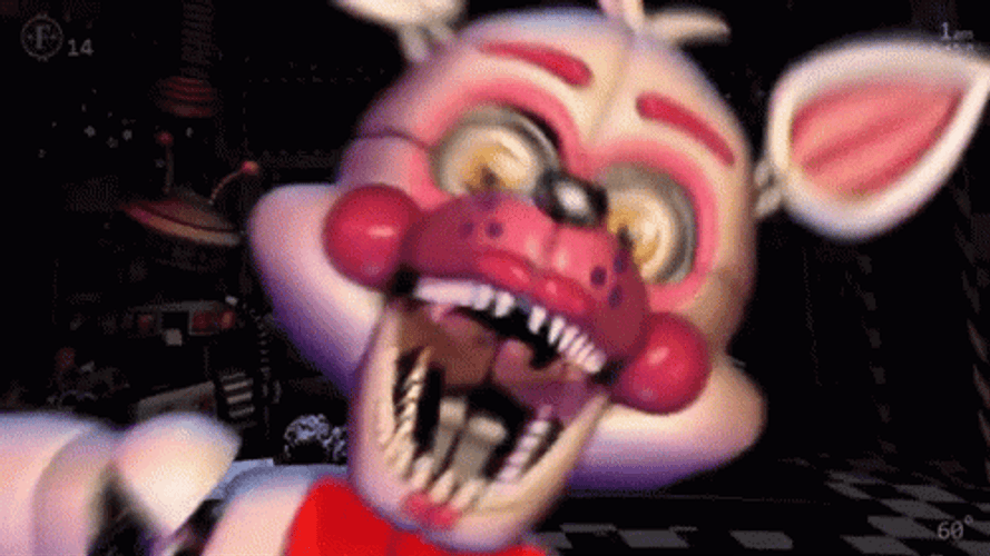 Fnaf Jumpscare Foxy Running To Camera GIF