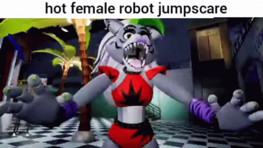 Fnaf Jumpscare Security Breach GIF