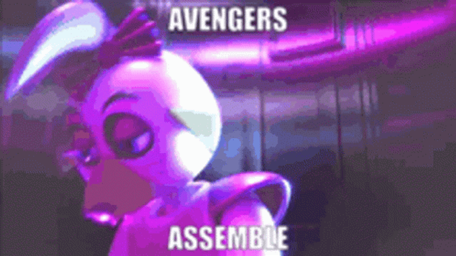 Fnaf Security Breach Avengers Assemble GIF