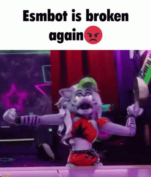 Fnaf Security Breach Esmbot Is Broken Again GIF