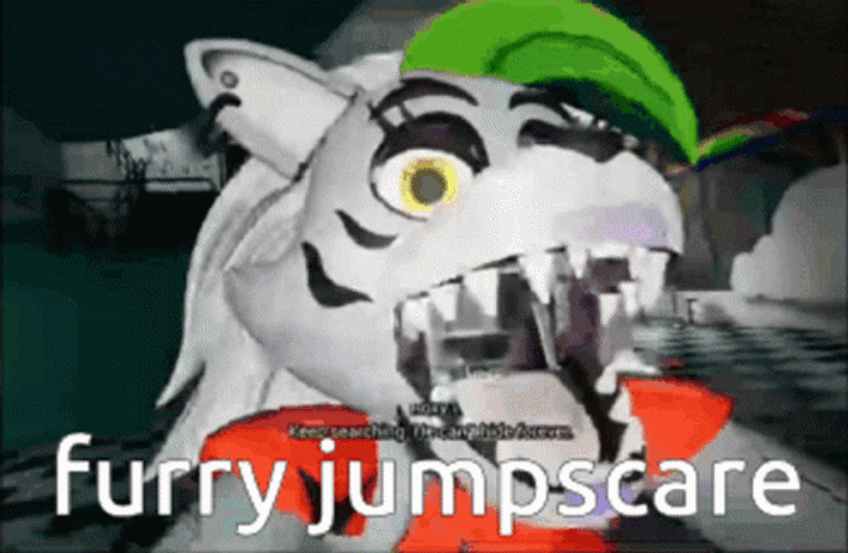 Fnaf Security Breach Furry Jumpscare GIF