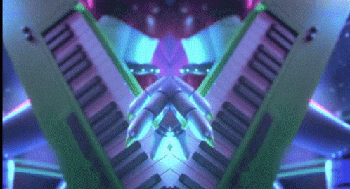 Fnaf Security Breach Roxanne Wolf Playing Piano Guitar GIF