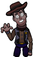 Fnaf Woody Idle Sticker GIF