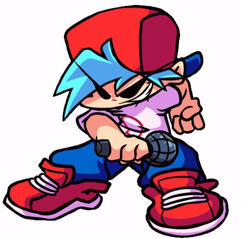 Fnf Boyfriend Cool Pose With Close Fist GIF